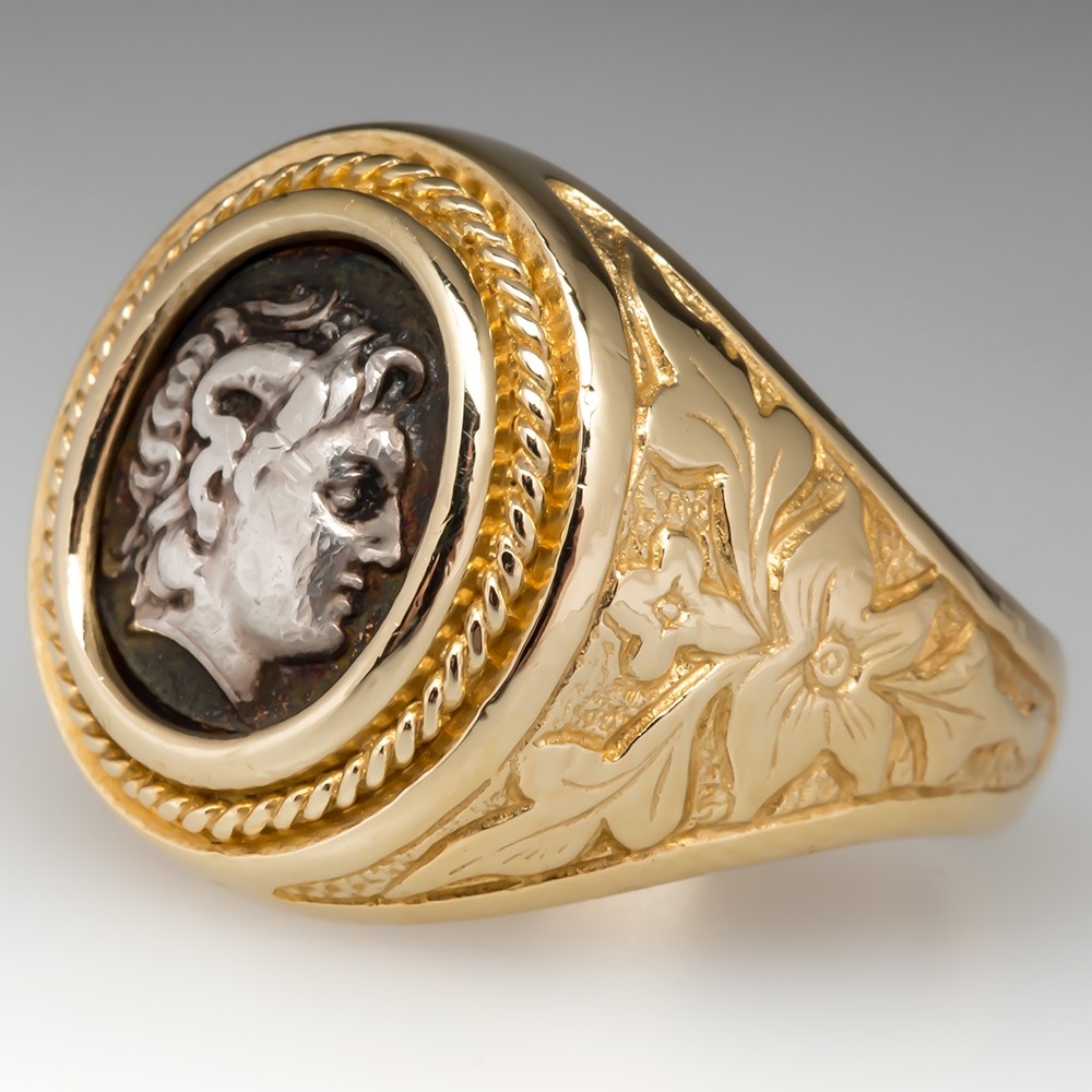 Roman coin ring Flavius Valens | Penelope Gallery