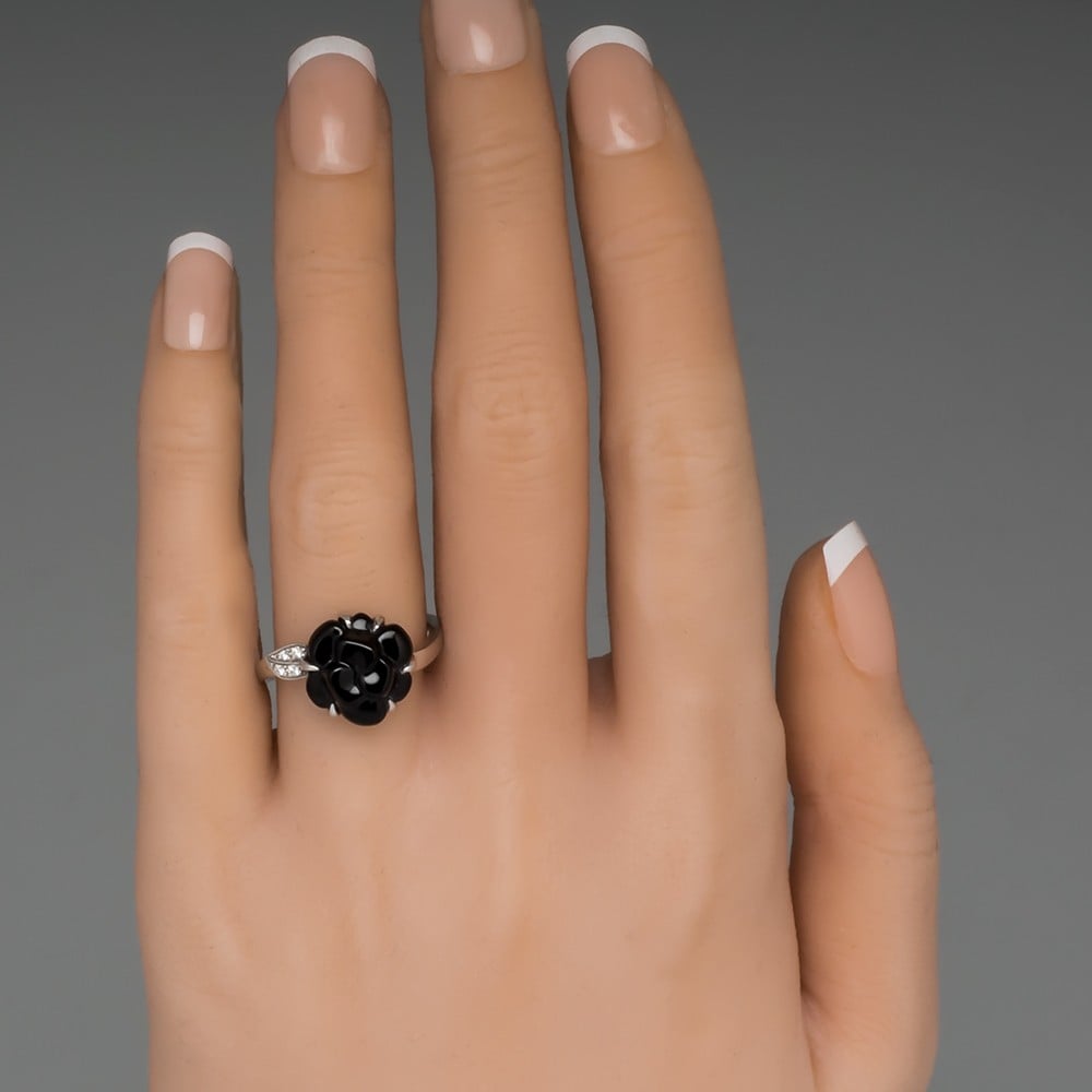 Chanel ring Chanel Black size 53 EU in Plastic  32261038