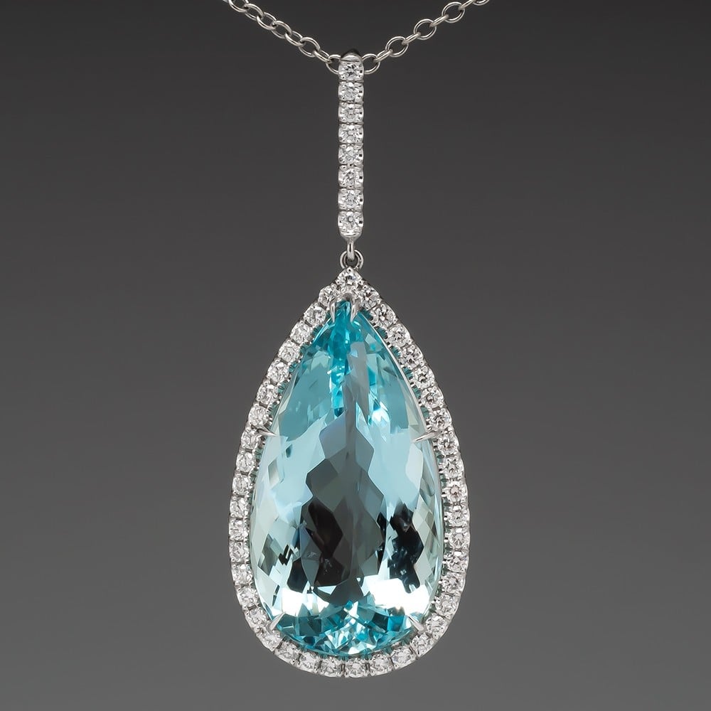 Petunia: Aquamarine Choker - n633 – Angelic Jewelry