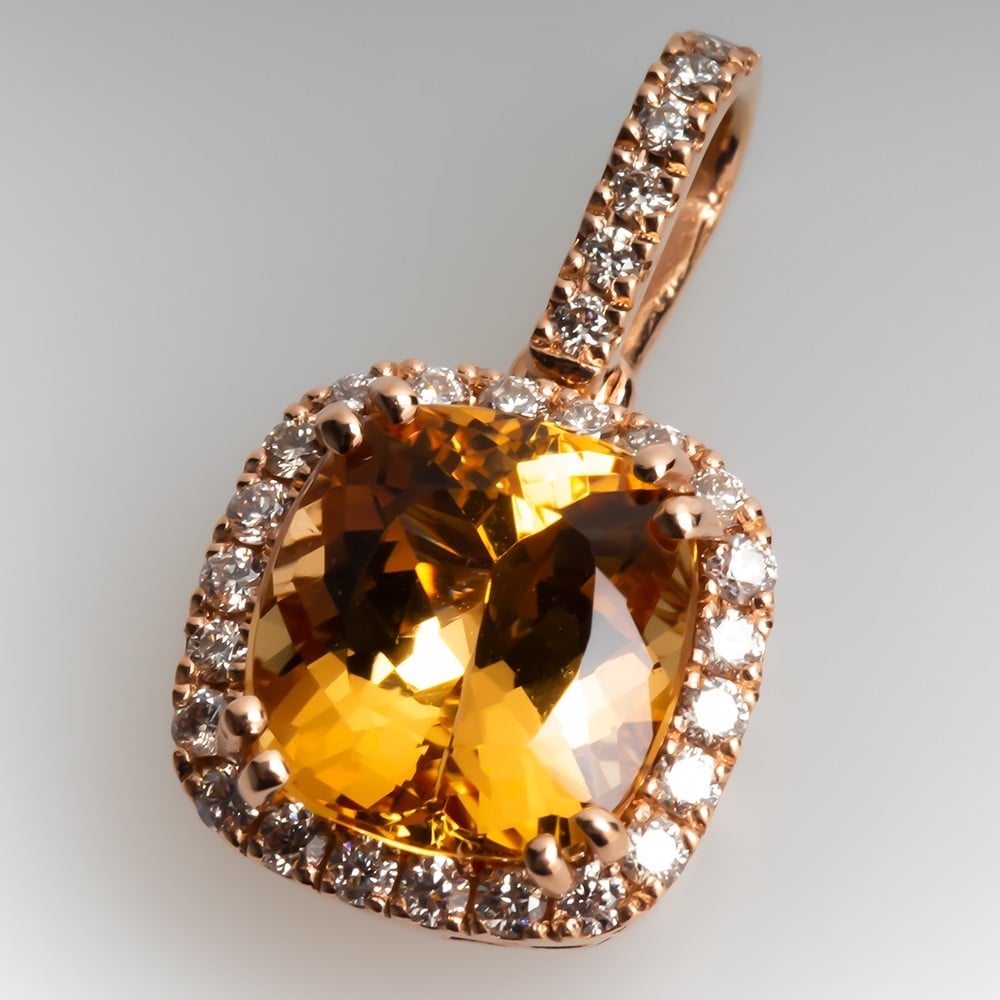 Imperial Topaz SS Pendant (2g) #SK9338 – Bliss Crystals