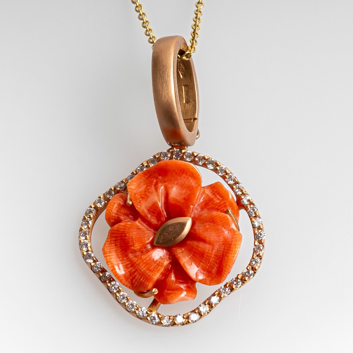 Rosso Corallo • Antique Coral Necklace From Italy In Two Rows, Around 1900  • Hofer Antikschmuck