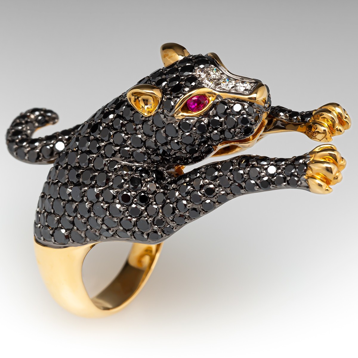 1 gram gold forming jaguar superior quality unique design ring for men –  Soni Fashion®