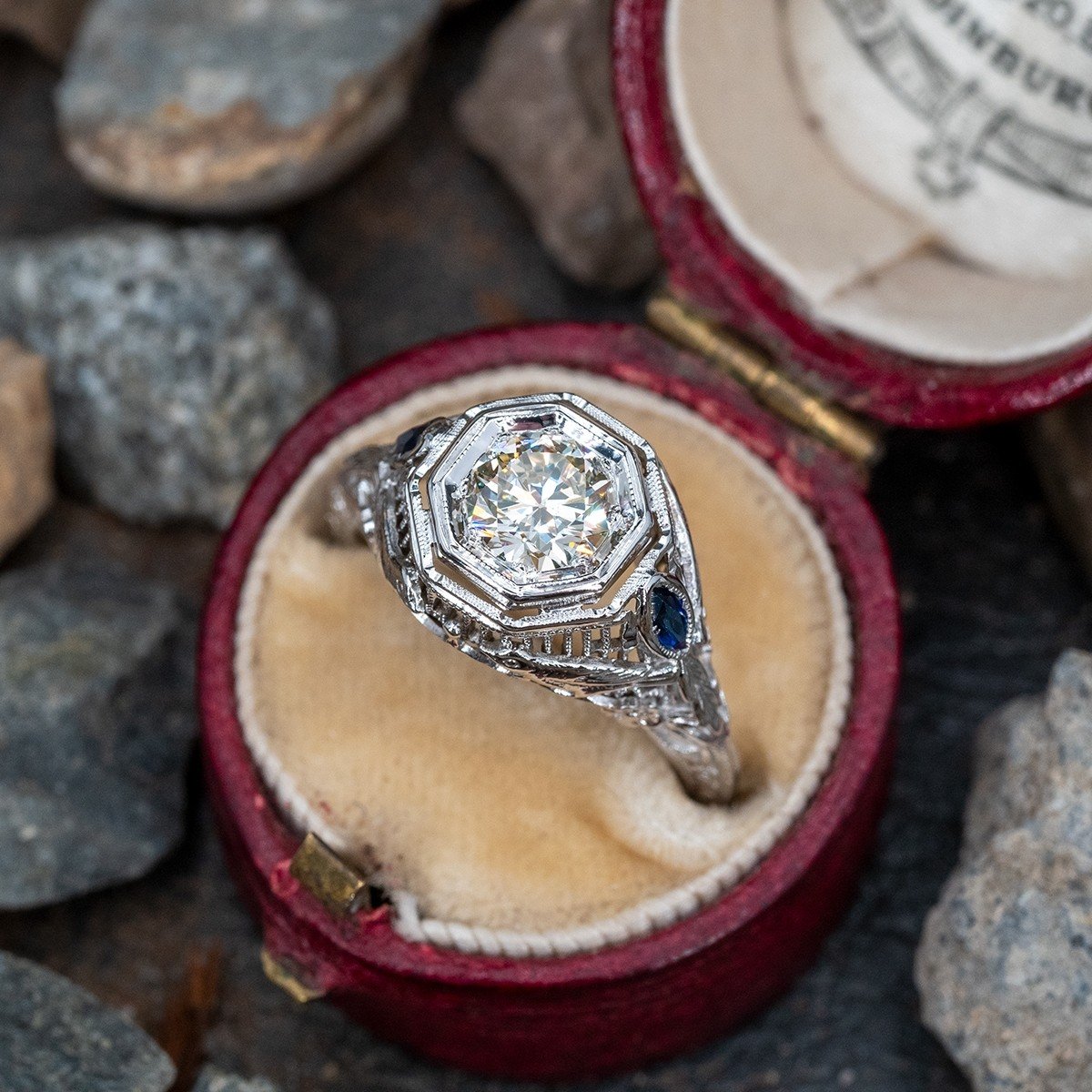 antique engagement rings for vintage brides 1930s art deco