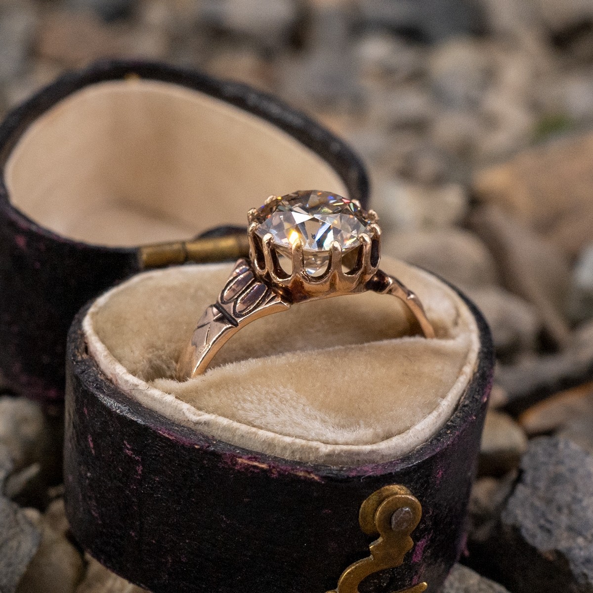 Buy Gabriel Amavida Jaelyn Cushion Victorian Style Diamond Engagement Ring  – Ben Garelick