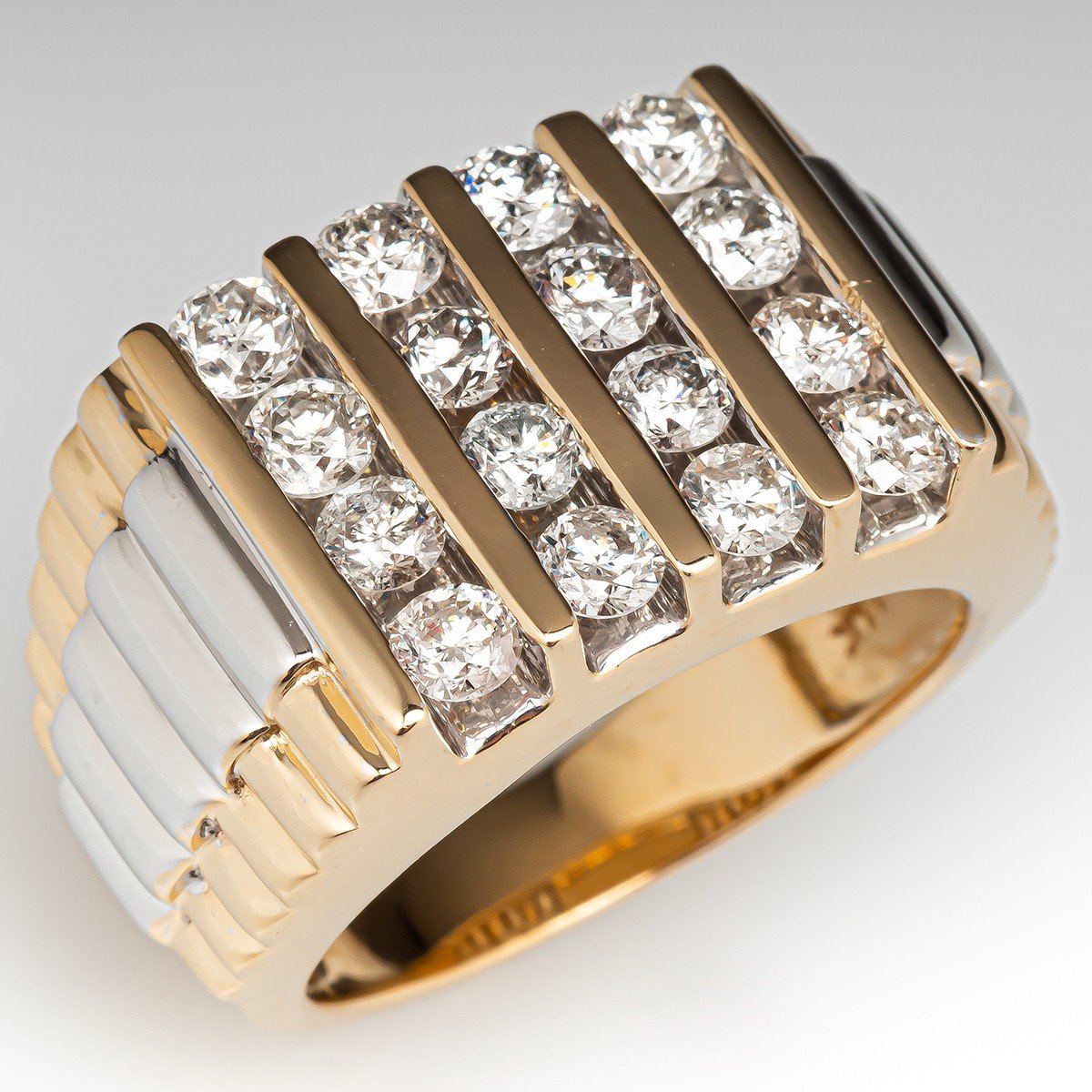 Rylos 14K Yellow Gold Designer Men's Ring, adorned with a stunning 1/4  Carat of Diamonds. Explore our exclusive collection of Men's Gold Rings,  available in sizes 6-13|Amazon.com