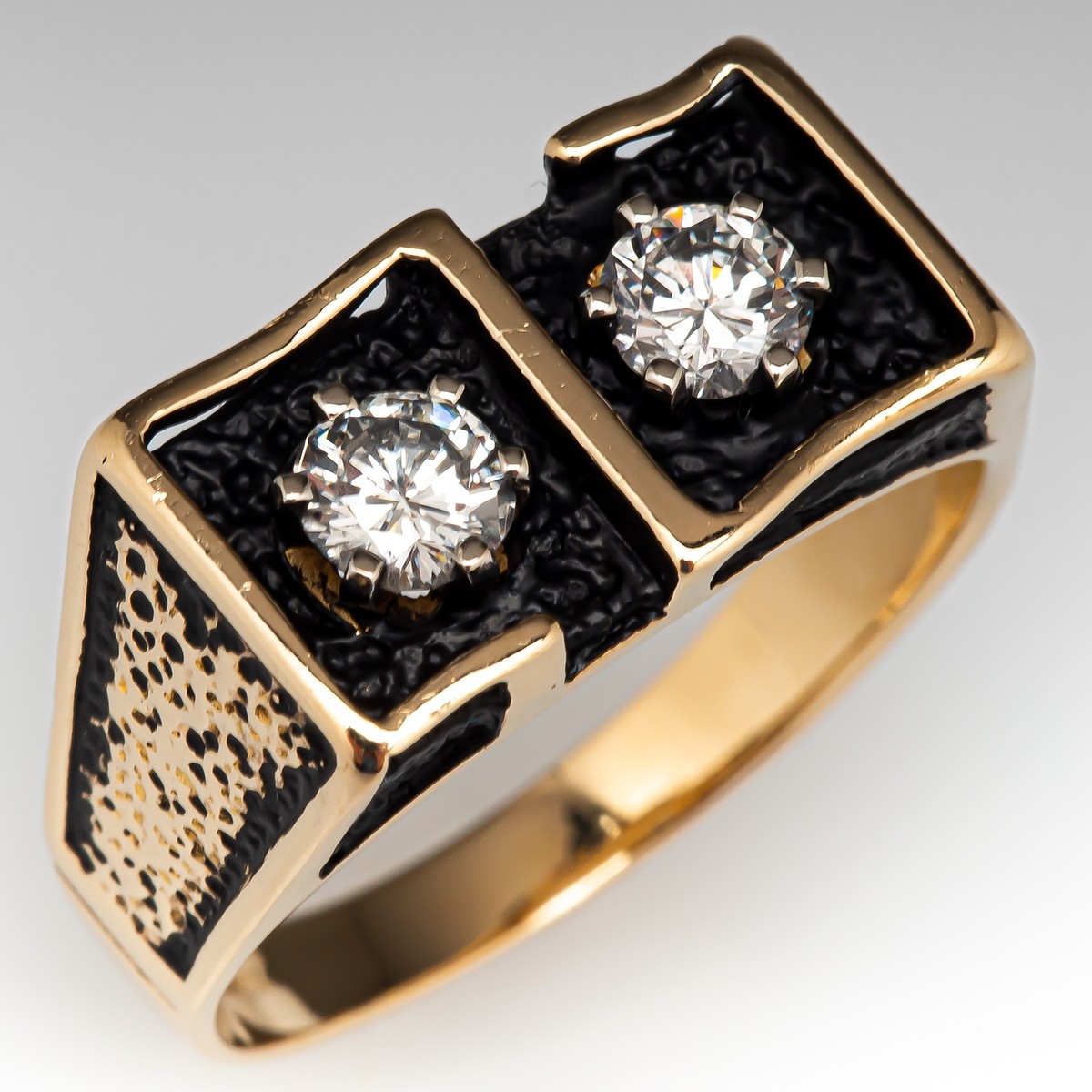 Platinum Rose Gold with Diamond Ring for Men JL PT 1117-vachngandaiphat.com.vn