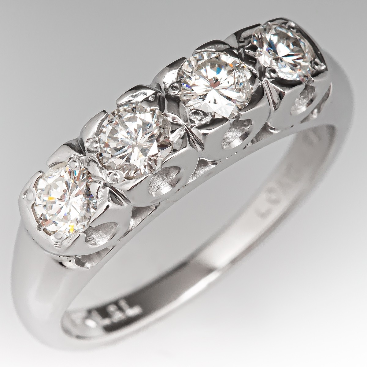 Four Stone Channel Diamond Band Wedding Band – Bella's Fine Jewelers