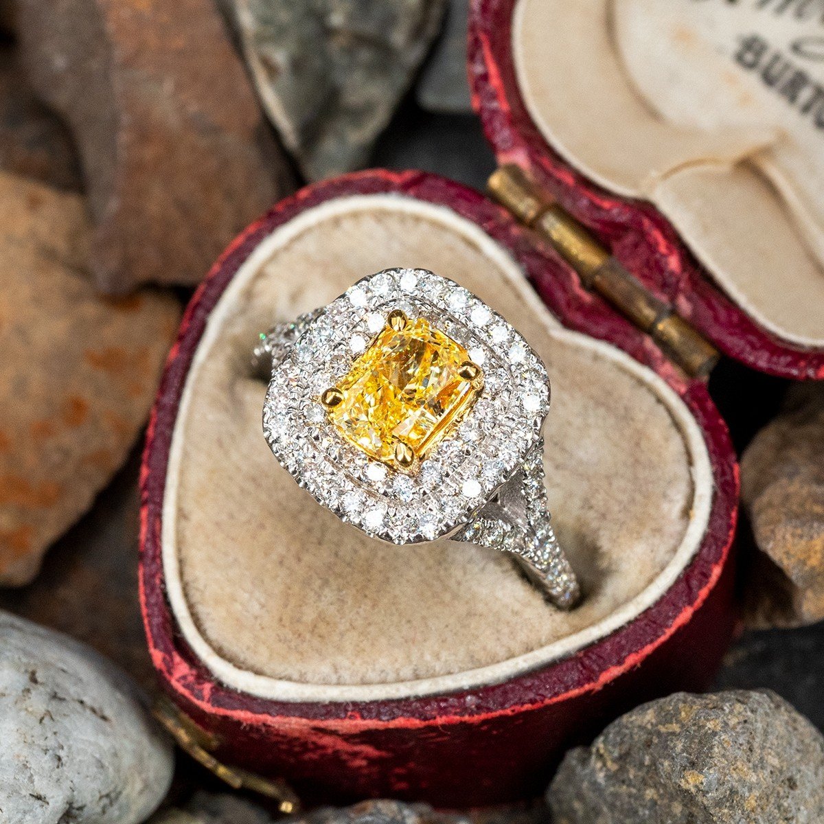 GIA Certified Fancy Yellow Diamond Ring | Avanti Jewellers Ashbourne
