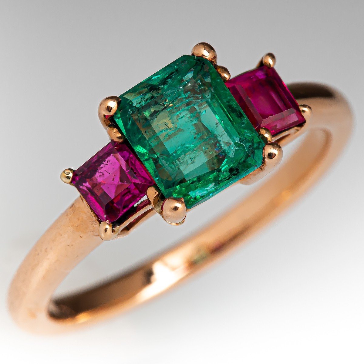 Adorned Ruby & Emerald Ring - Blog