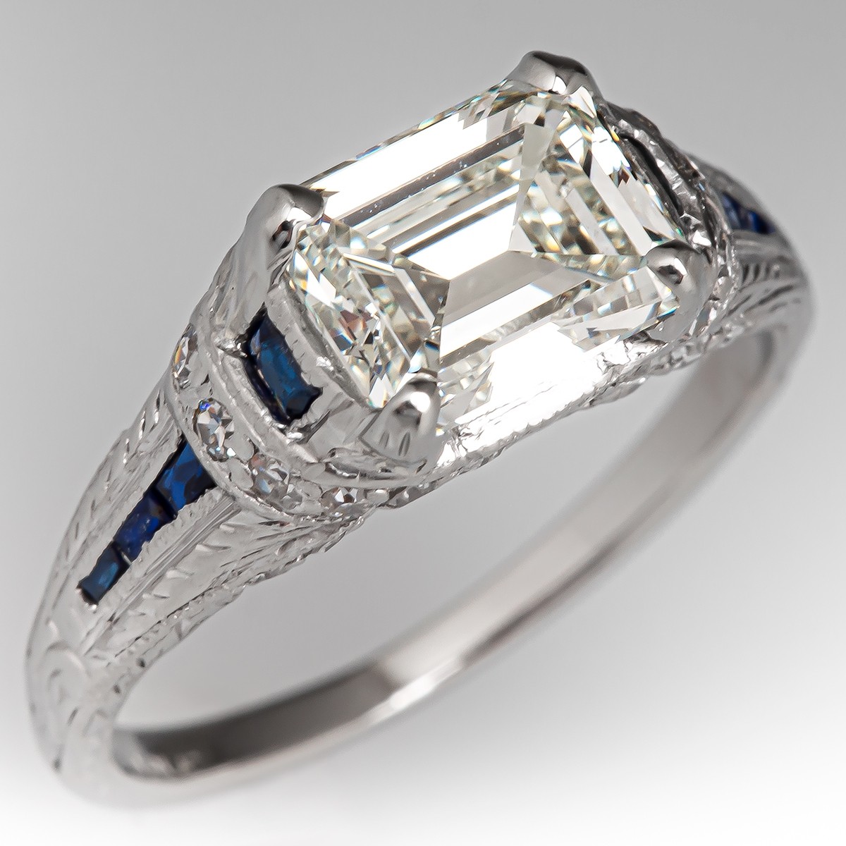 Western Engraved Engagement Rings