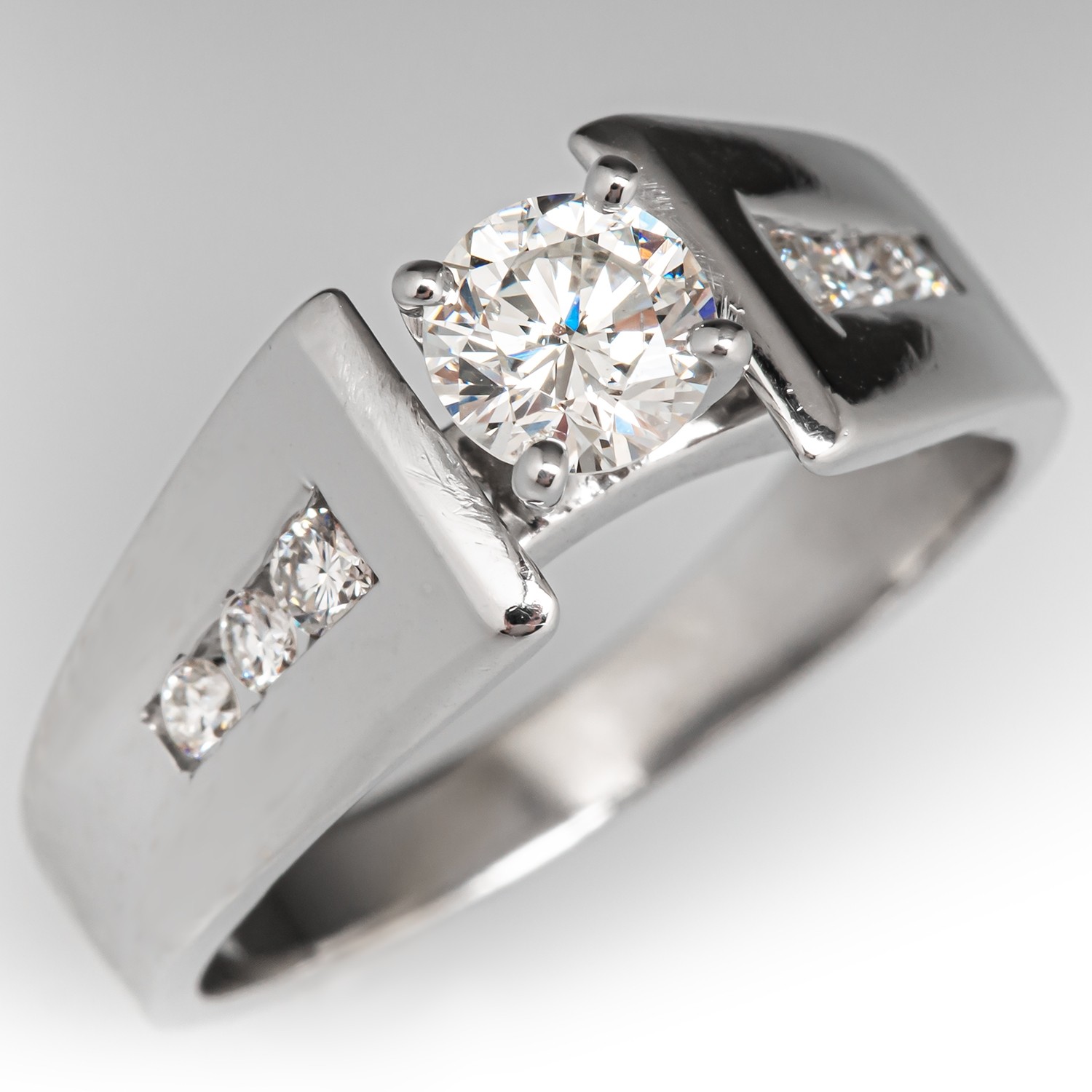 Diamond Set Shoulder Rings Re-sizing | Ace Jewellery Leeds