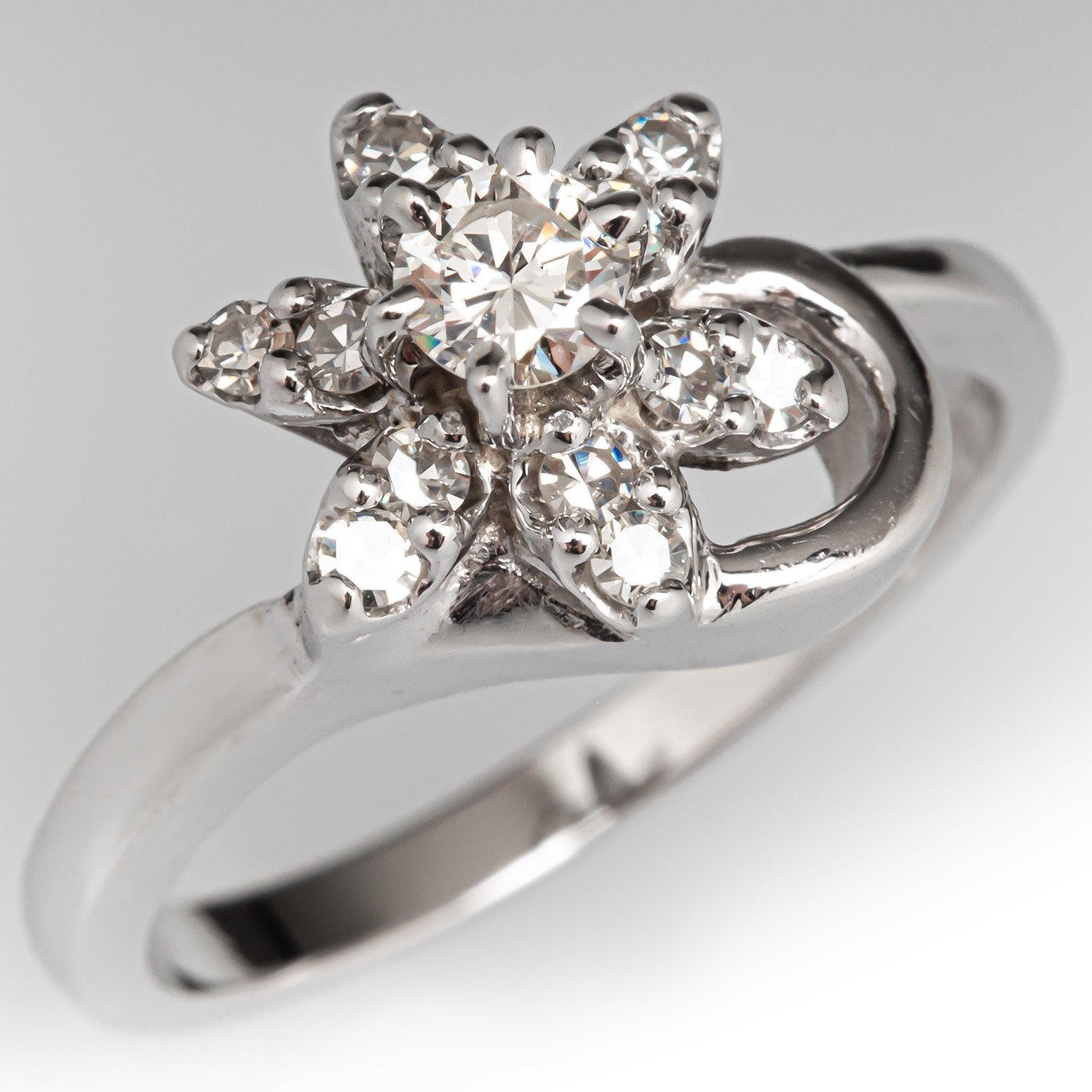 Kimberlin Brown  Rose Cut Diamond Star Cloud Ring at Voiage