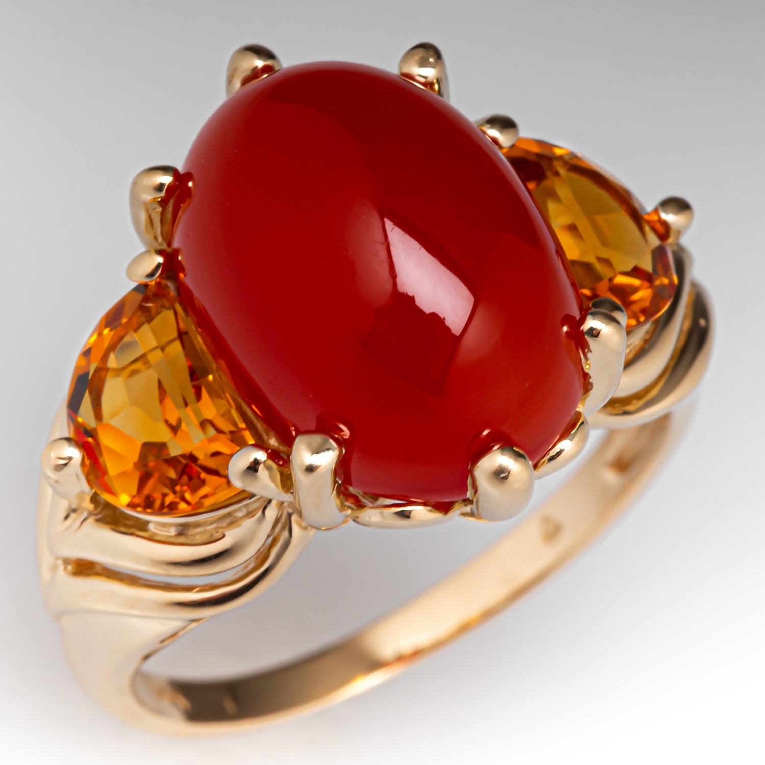 Silver,Stone Natural Red Onyx Ring at Rs 155/gram in Jaipur | ID:  26012578112