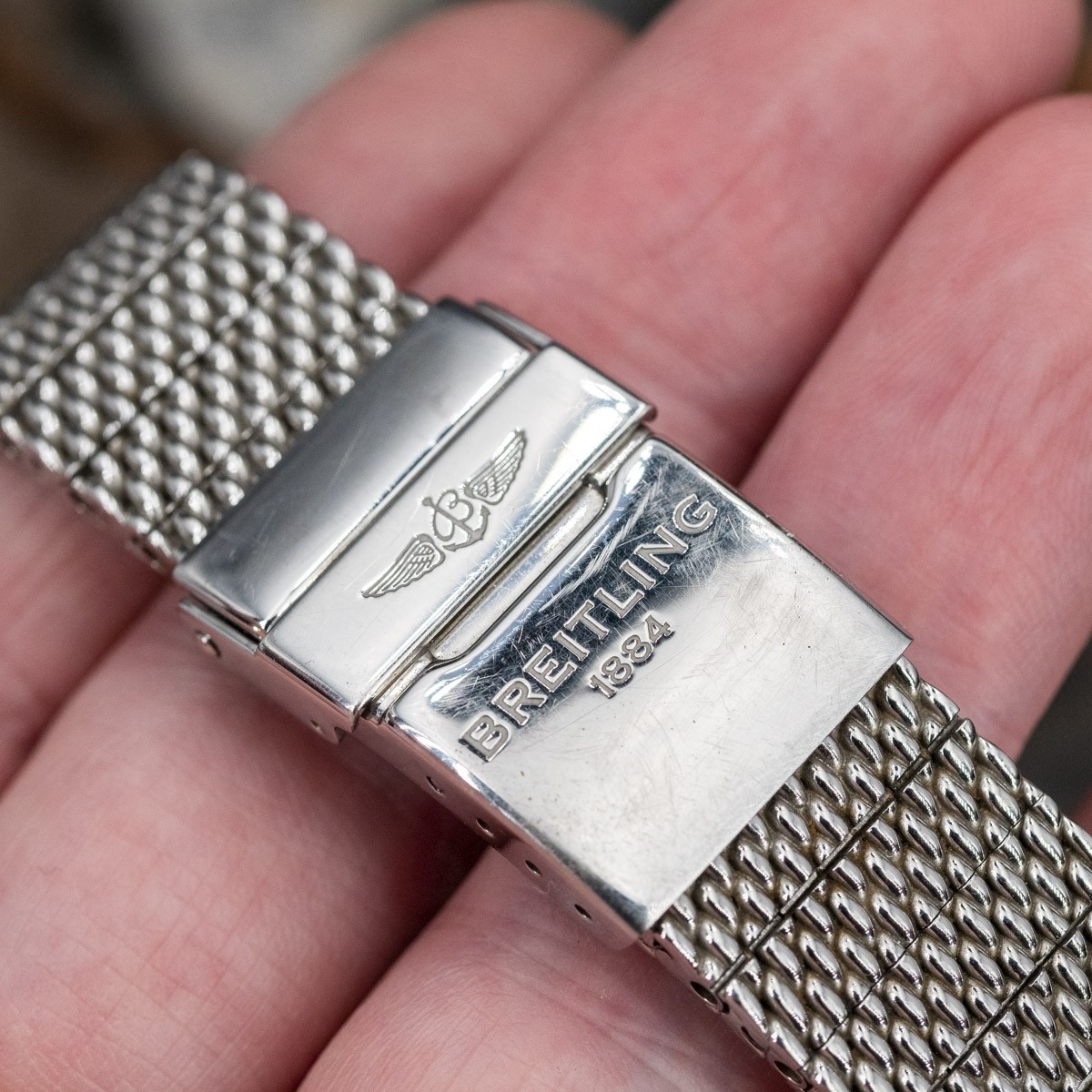 Breitling AB0910 Navitimer 806 1959 Re Edition SS  Mesh Bracelet 415MM  38290  European Watch Co