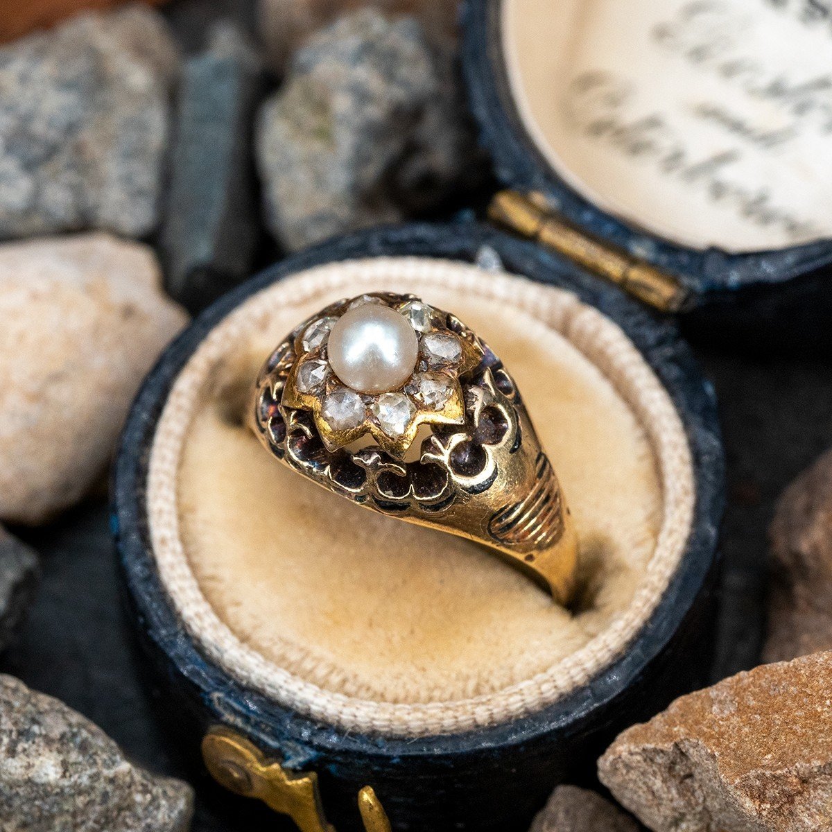 Antique Scalloped Pearl Ring – Bella's Fine Jewelers