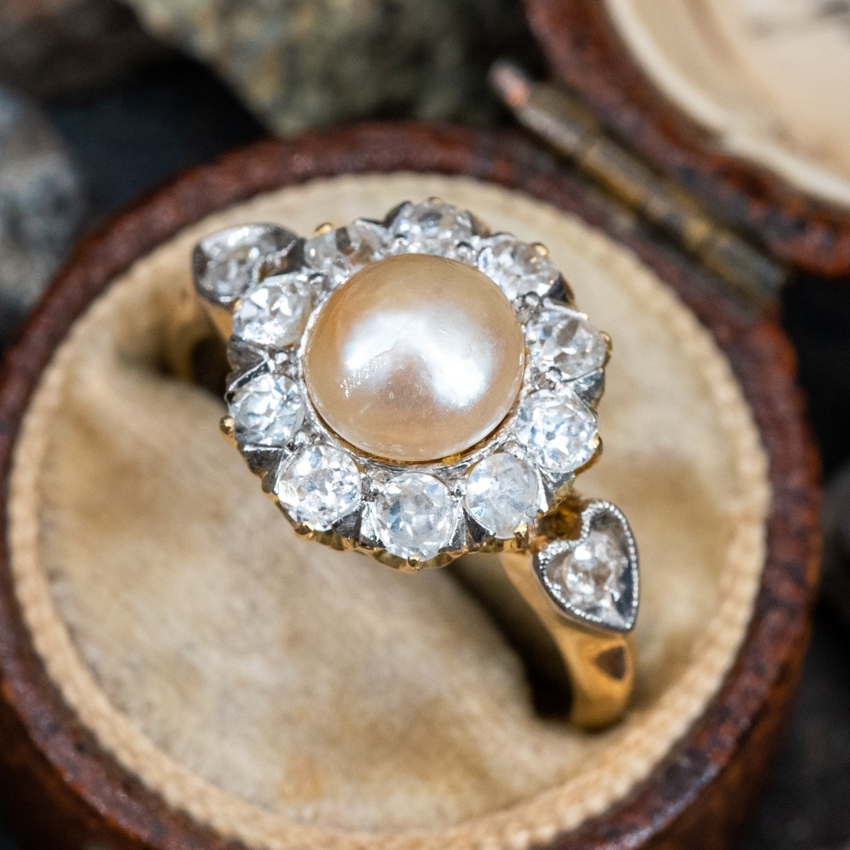 Real Pearl Ring, Beige Pearl Ring, Natural Pearl, June Birthstone, Pin –  Adina Stone Jewelry