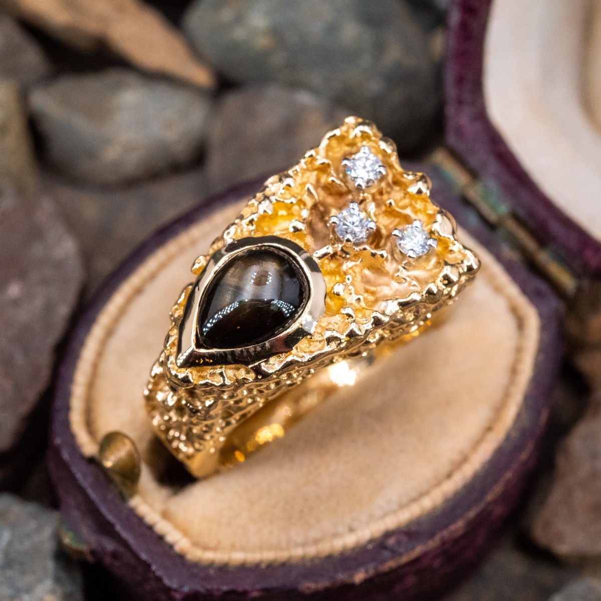 Gemonediamond Black Fancy Moissanite Ring at Rs 18500 in Surat | ID:  6791588662