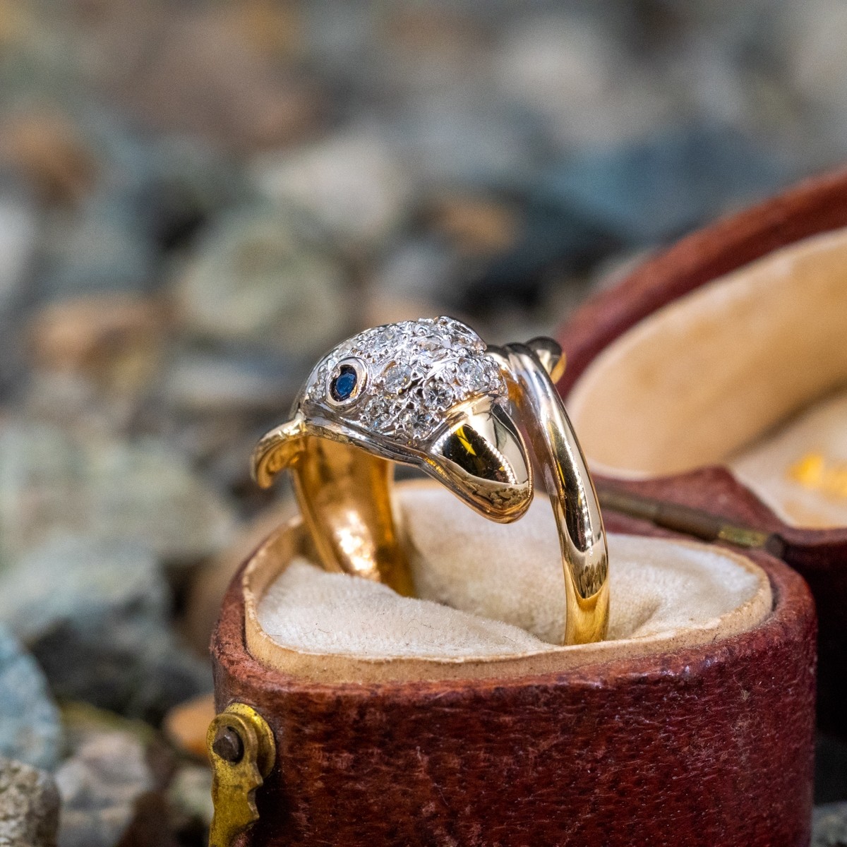 14k Yellow Gold Dolphin Ring Size 7 — Dazzlers Inc