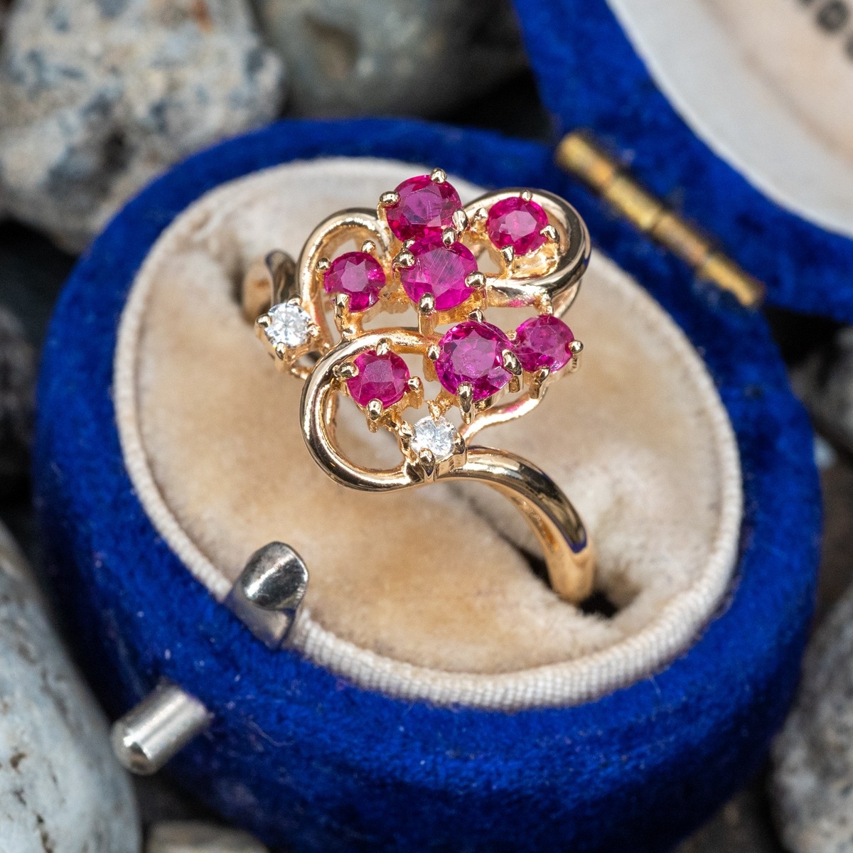 Cocktail Ring Design Sapphire Oval - Pear Ruby Gesmtone-JCNP-03 3D PRI –  Jewelry 3D Studio