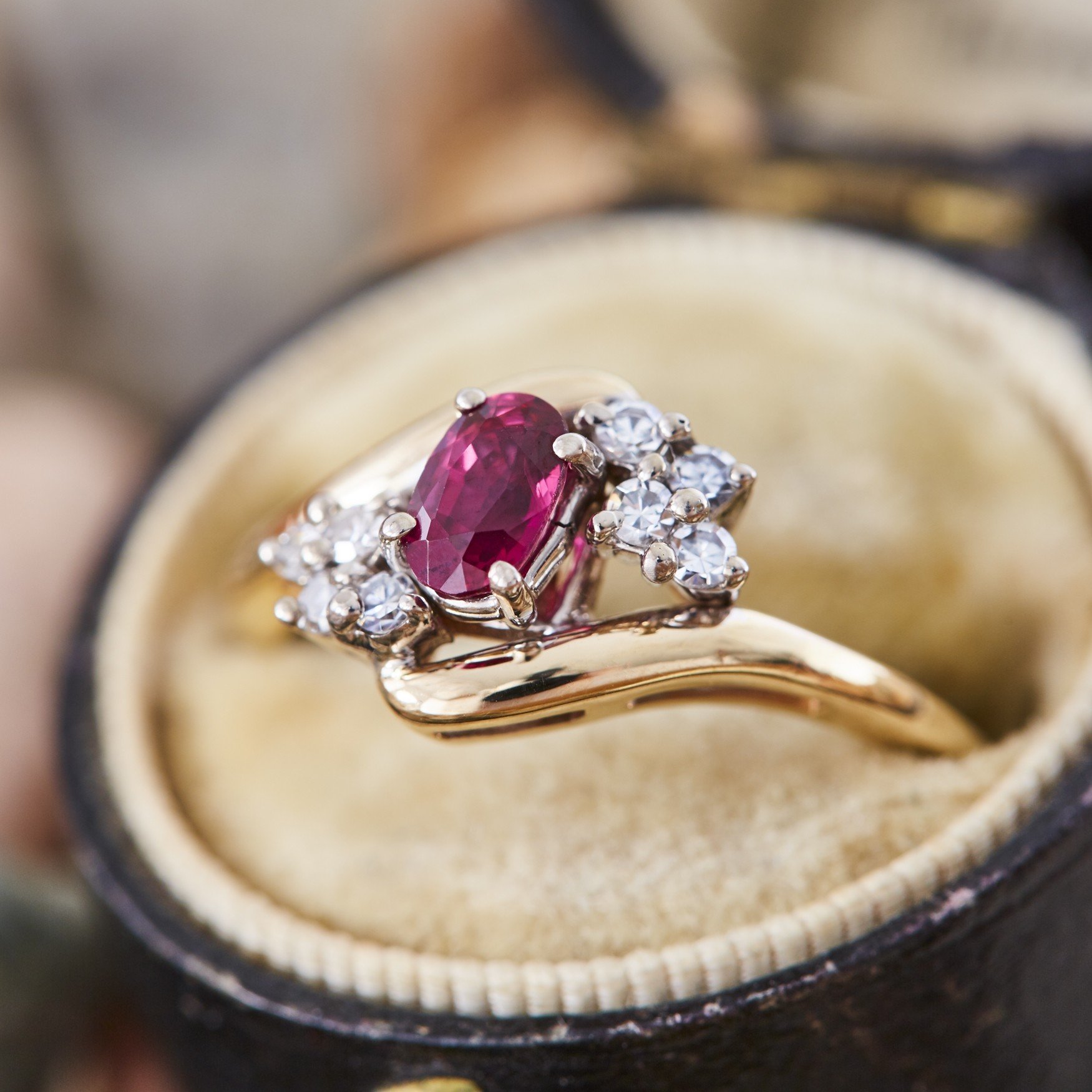 1.15ct Natural Ruby Diamonds Mens Ring 14kt – Avis Diamond Galleries