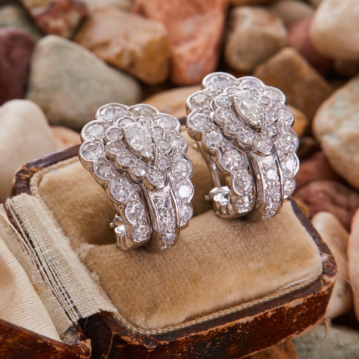 1/2 ct Princess Cut Stud Earrings – Saxons Diamond Centers