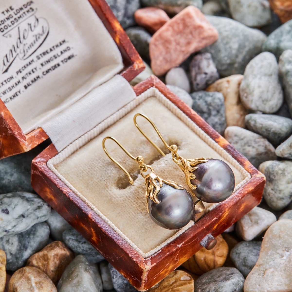 Gold Plain Button Pearl studsGTWPS14  krishna pearls and jewellers