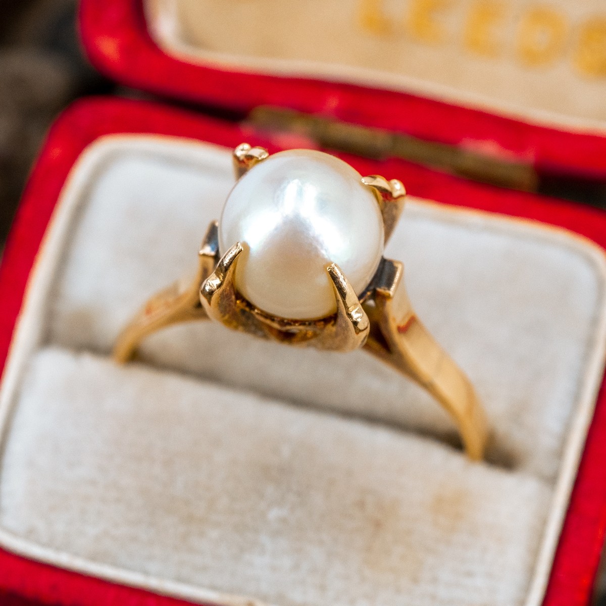 Buy Gold Pearl Vintage Ring , Antique Pearl Ring , 14 Carat , Edwardian  Filigree Online in India - Etsy
