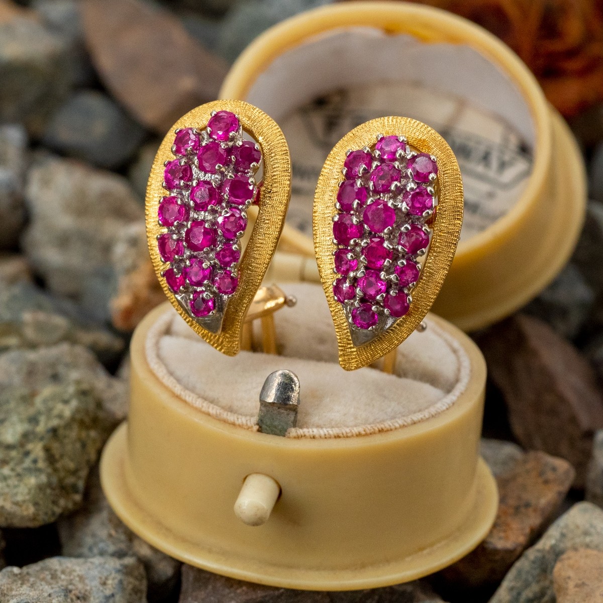 Ruby Earrings With natural Ruby Gemstone Ruby Stone Stud Earring