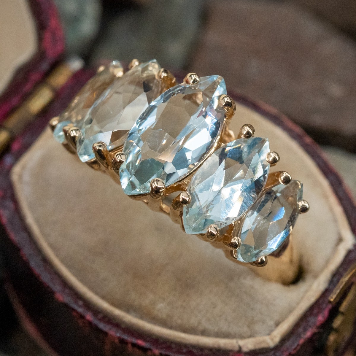 14K Gold 5 Stone Diamond Anniversary Ring – FERKOS FJ