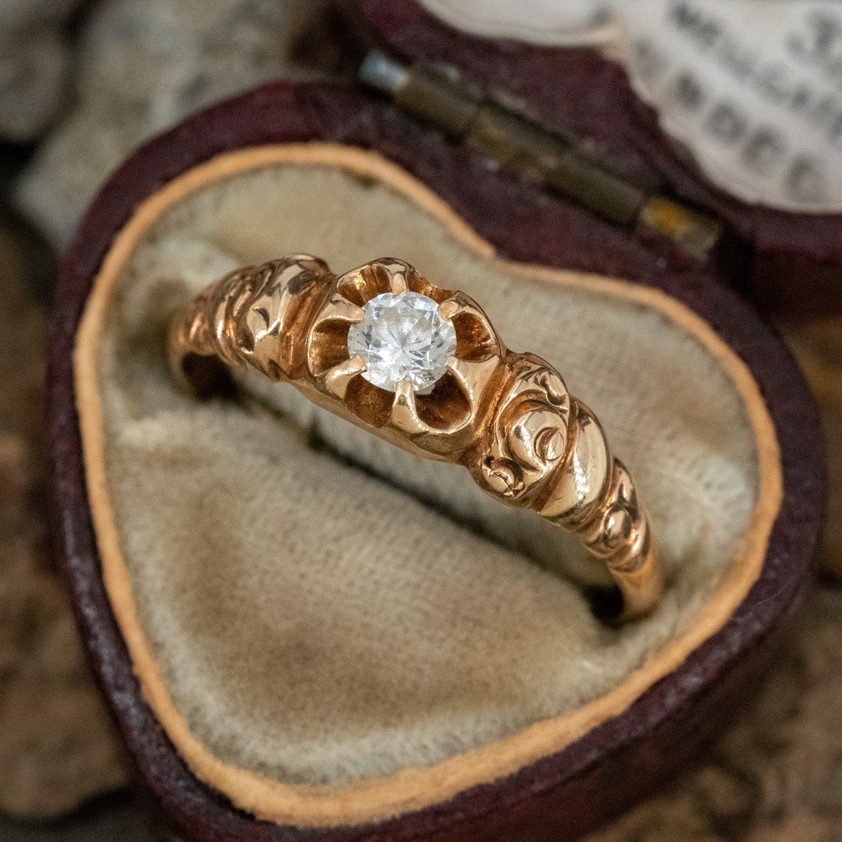 3 Carat Old Mine Cut Diamond Antique Engagement Ring 3.01ct H/VVS1 GIA
