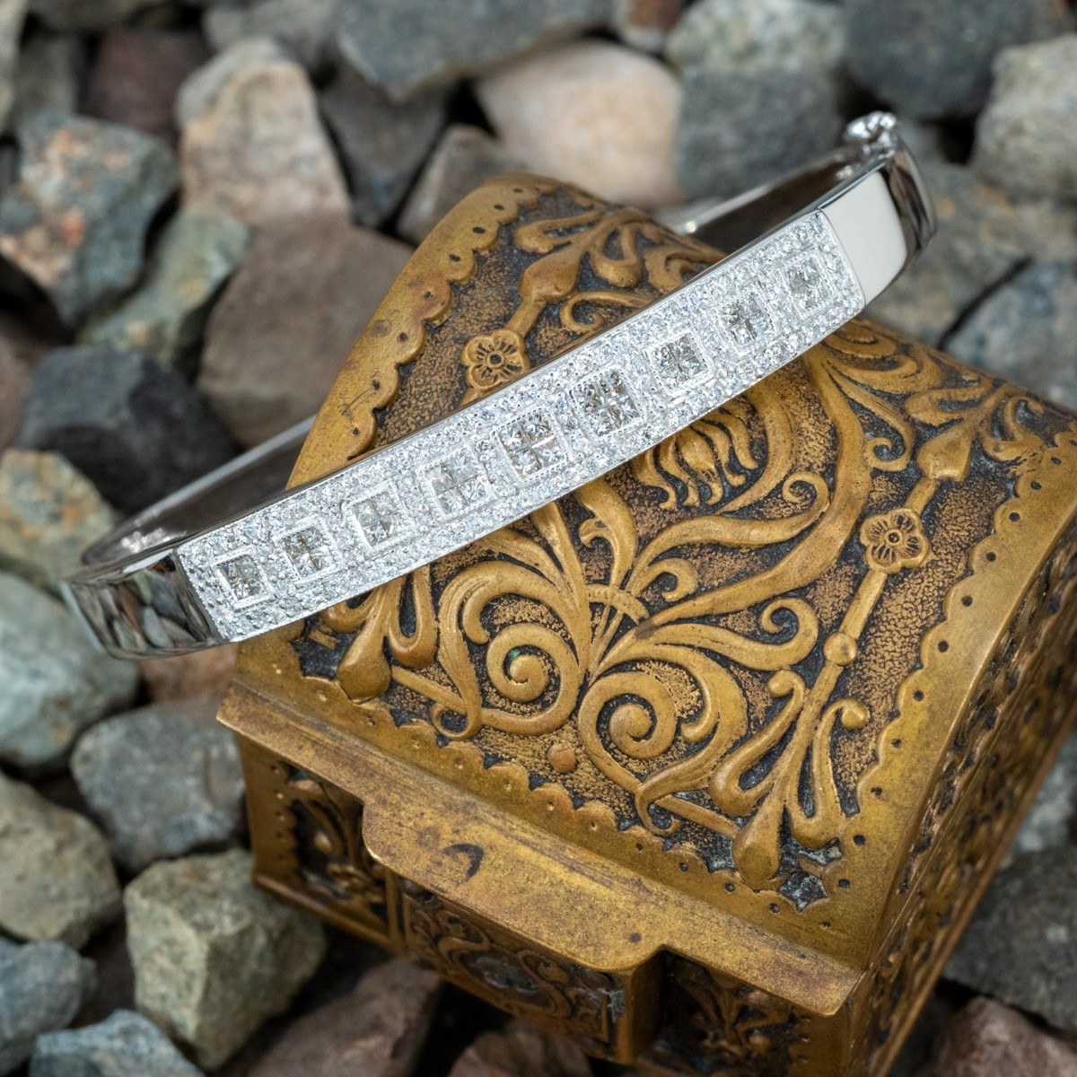 Estate: Alwand Vahan Gold and Silver Diamond Cuff Bracelet – Unforgettable  Jewelry