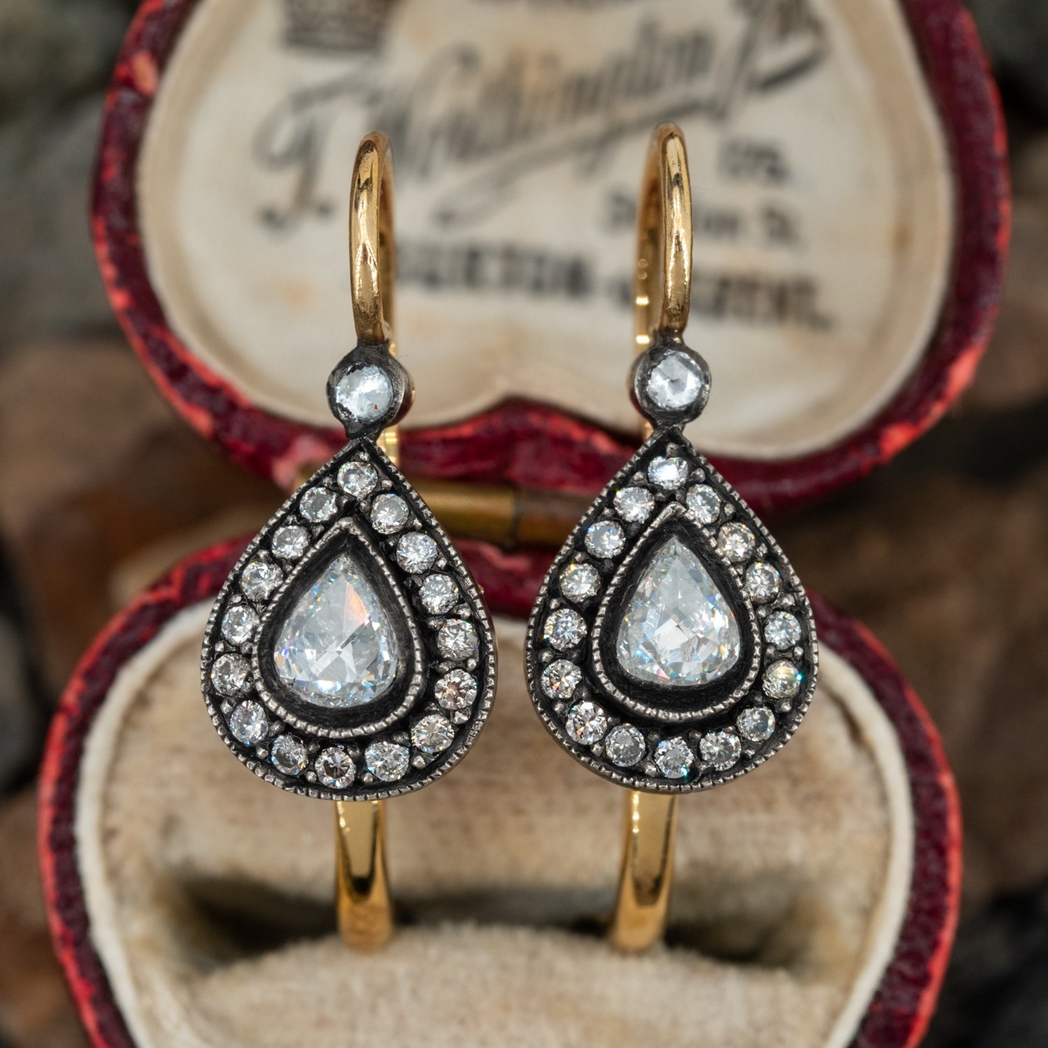 Victorian Jewelry Natural Rose Cut Diamond & Uncut Diamond Polki Gold 925  Sterling Silver Fine Handmade Vintage Diamond Earrings Jewelry - Etsy