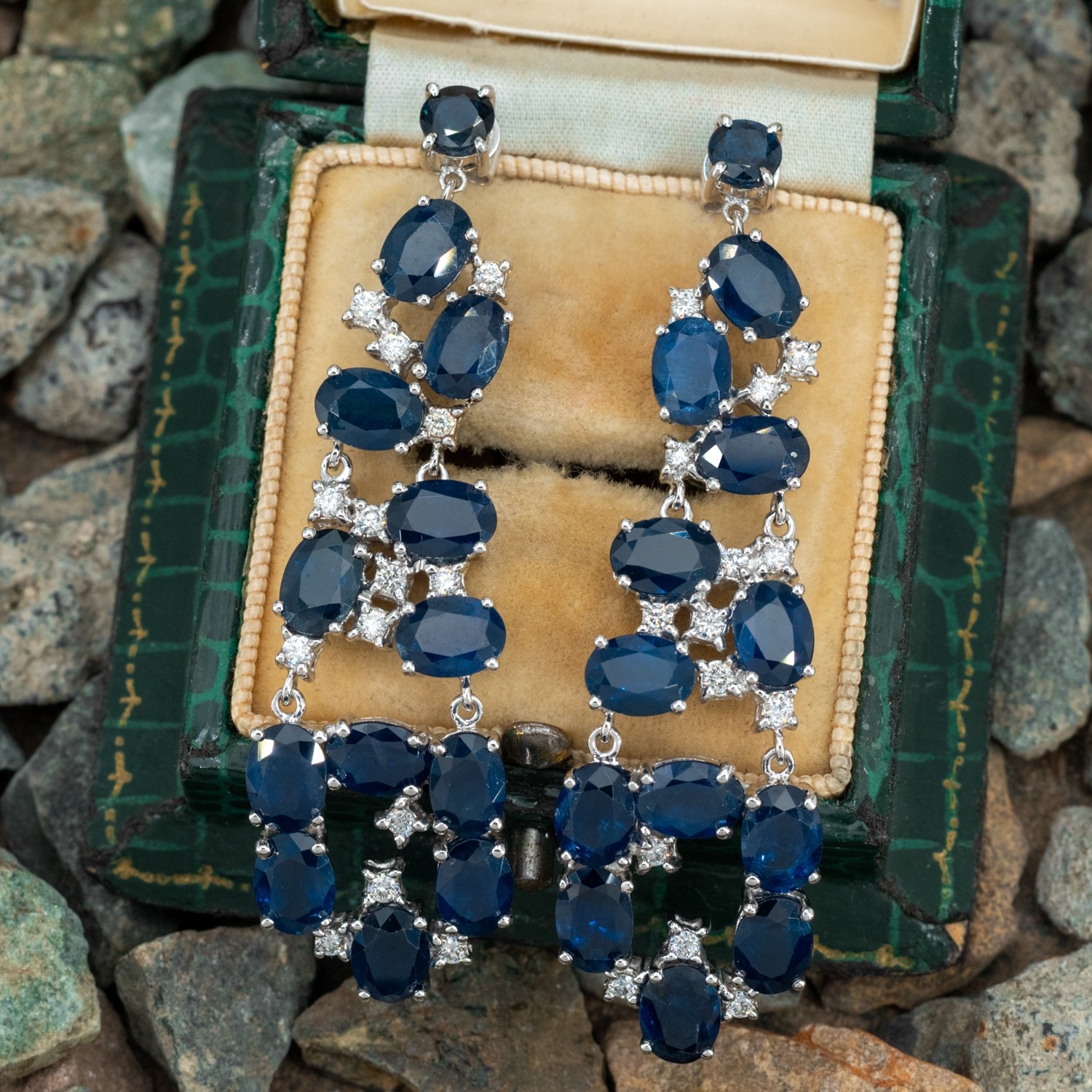Celebrity Style Blue Pink Beads Dangle Earrings for Women Alloy Drops &  Danglers [FREE Gift Inside]