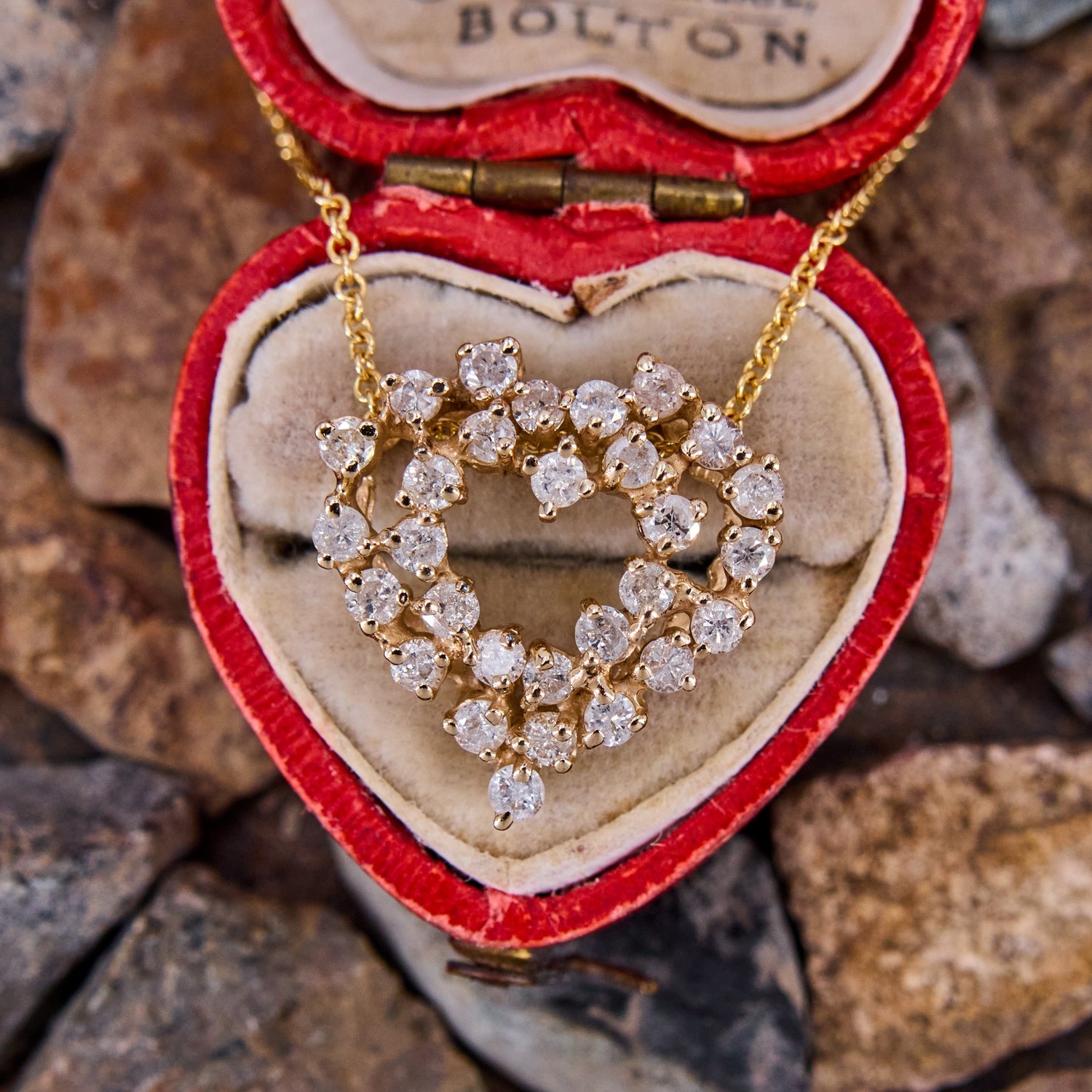 Shop Sydney Evan 14k Gold & Diamond Medium Double Heart Necklace