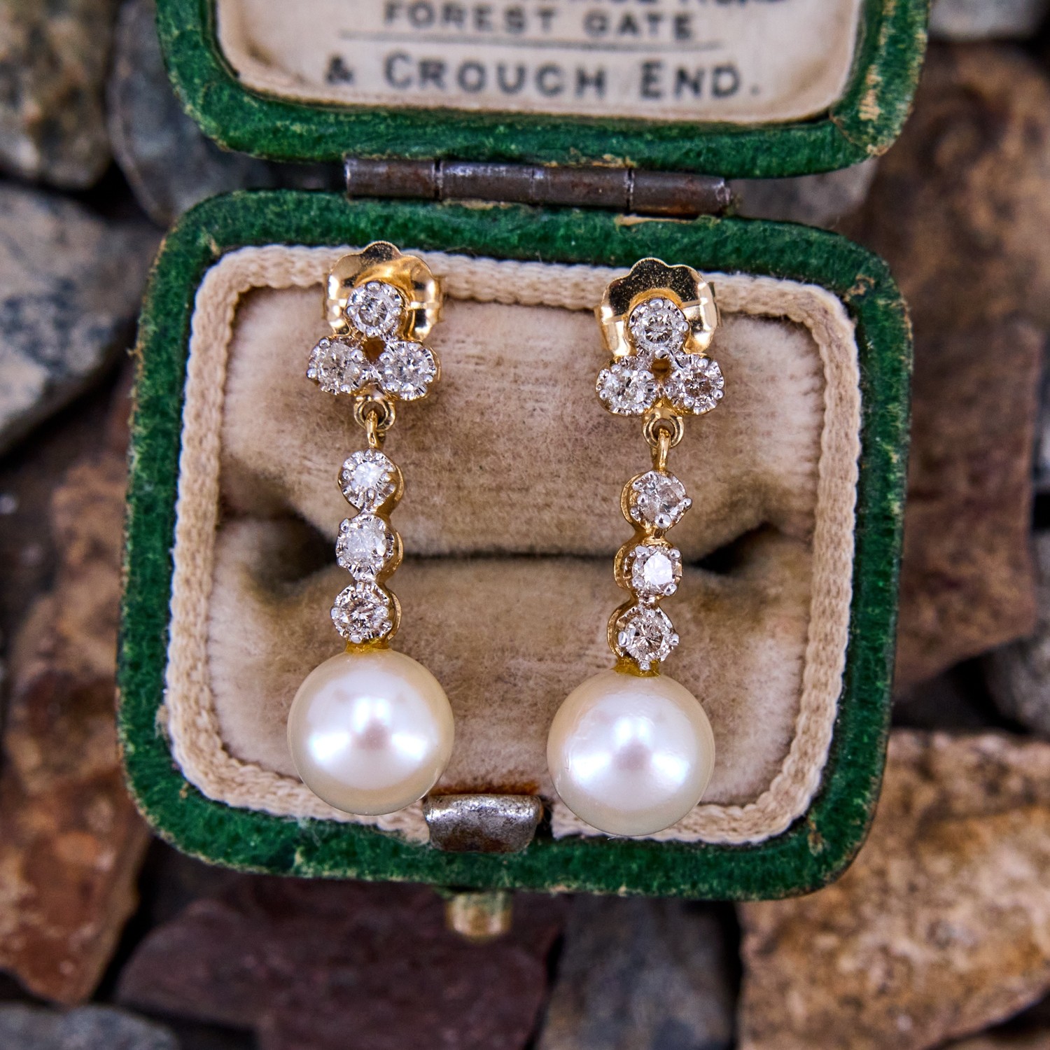 Pearl Diamond Earrings – PearlMania