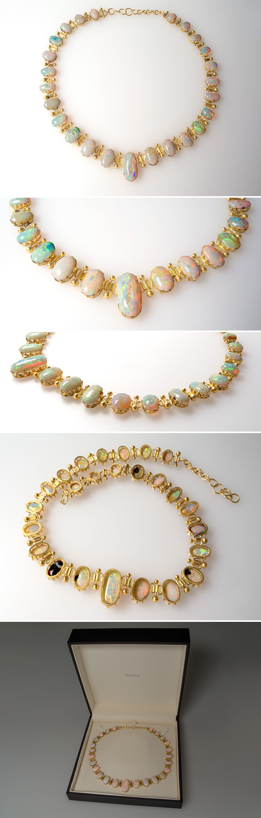 Buy Vivid Antique Opal Diamond Flower Pendant in 9K Gold Online in India -  Etsy