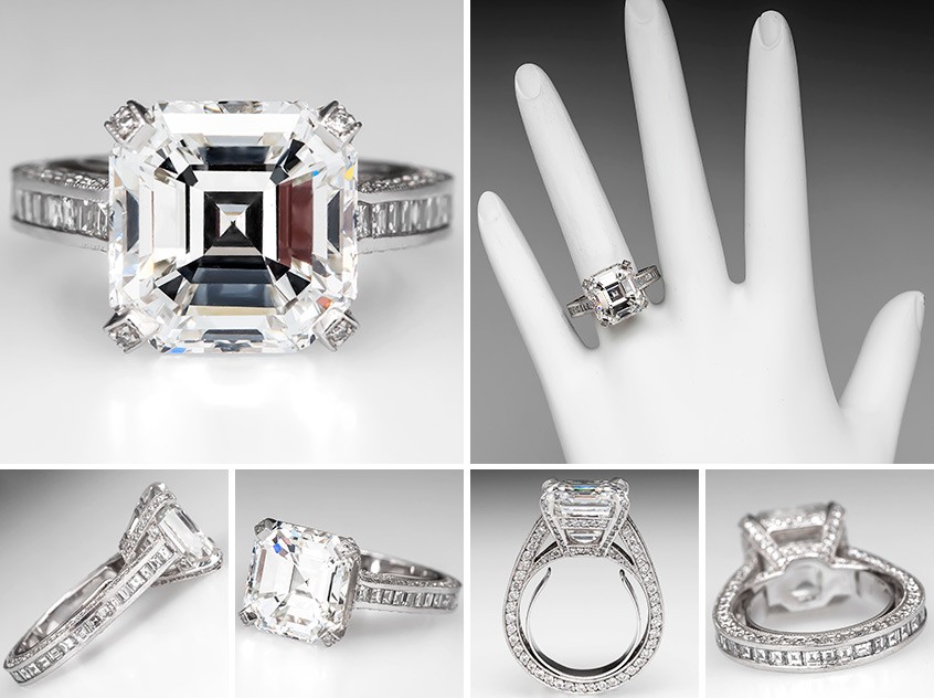 Buy 7 Carat Brilliant Heart Shaped Moissanite Hidden Halo Pavé Engagement  Ring, D VVS1, 10K, 14K, 18K Gold & Platinum Online in India - Etsy