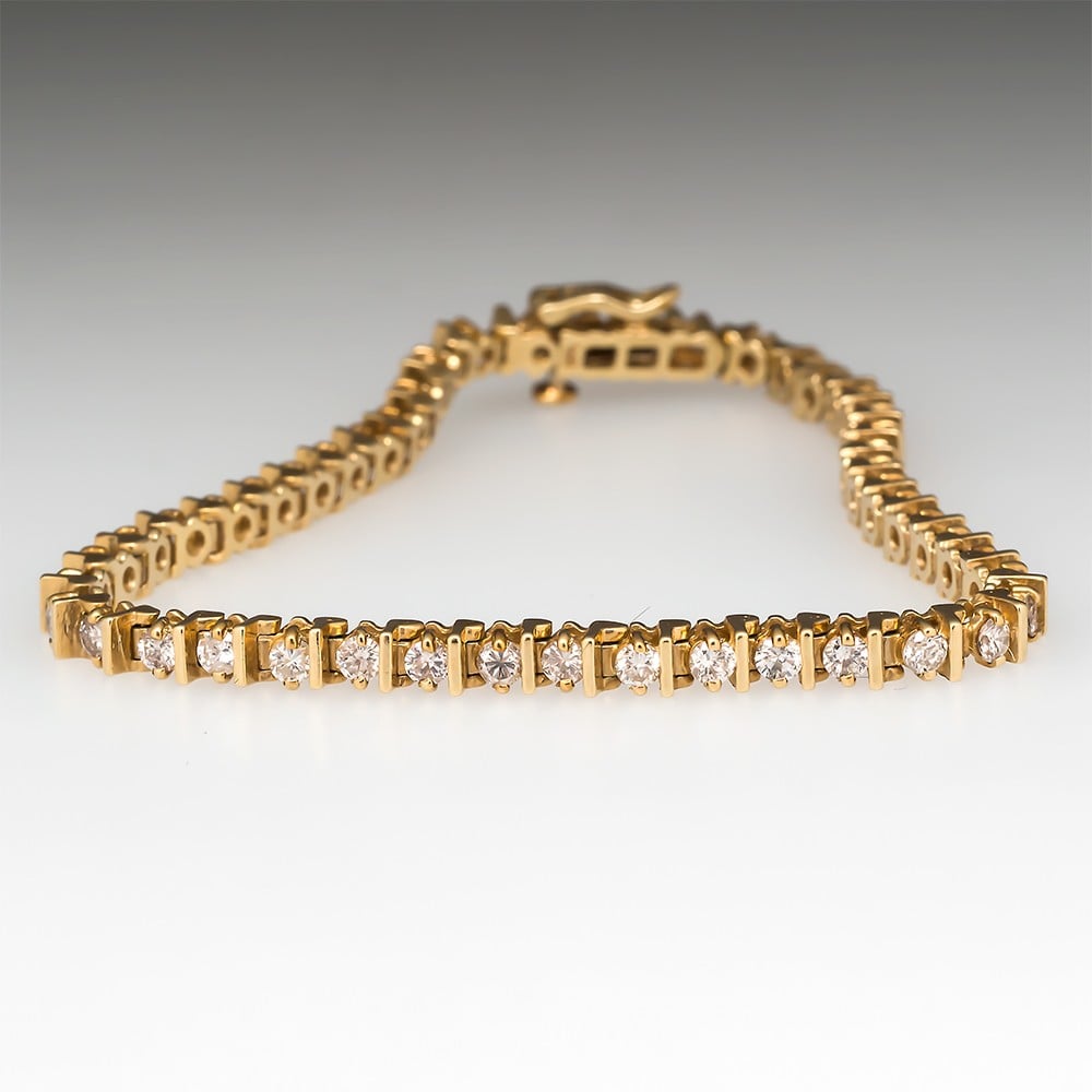Diamond Tennis Bracelet 3.05 ctw — Salvatore & Co.