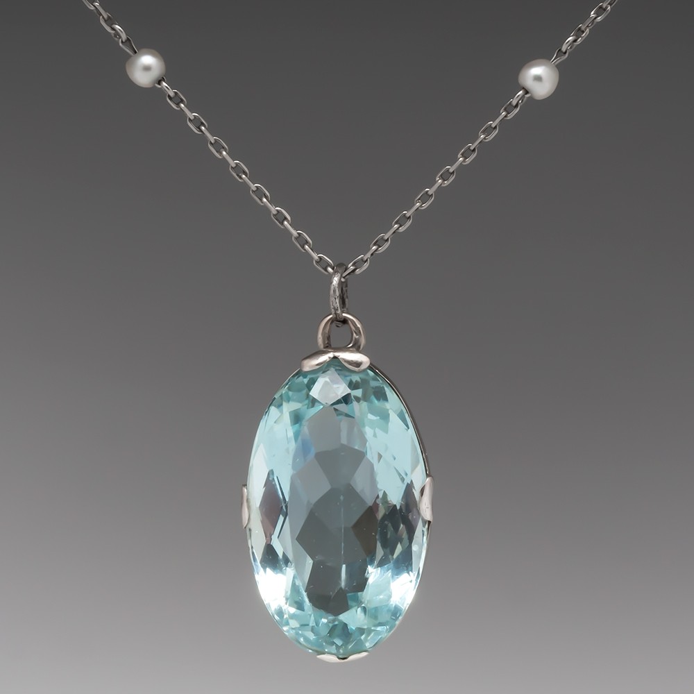 Jewelry | Womens Will Hanigan Pearls Aquamarine And Tahitian Pearl Necklace  - William Duell