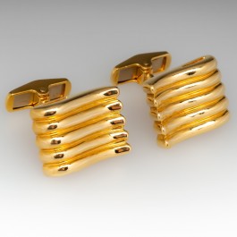 Hermès Vintage Gold Cufflinks Available For Immediate Sale At