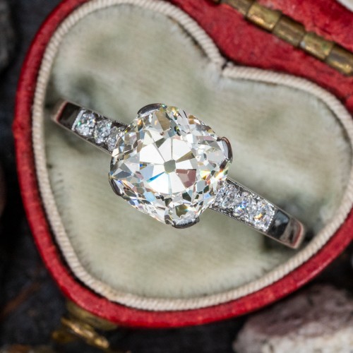 2.09ct Old Mine Cut Diamond Engagement Ring – Mark Broumand