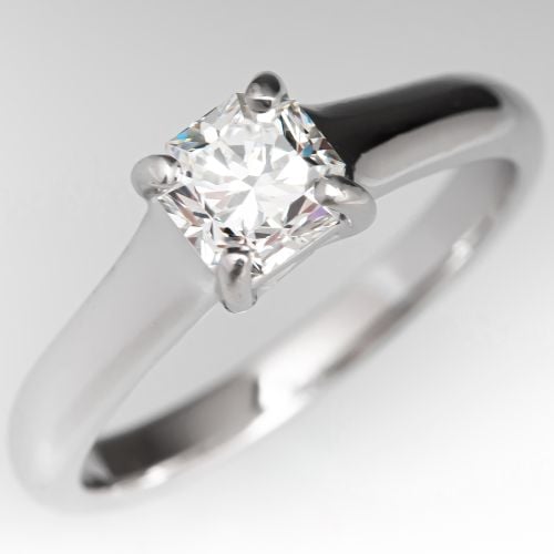 Tiffany Lucida Cut Diamond Engagement Ring .64ct G/VVS1
