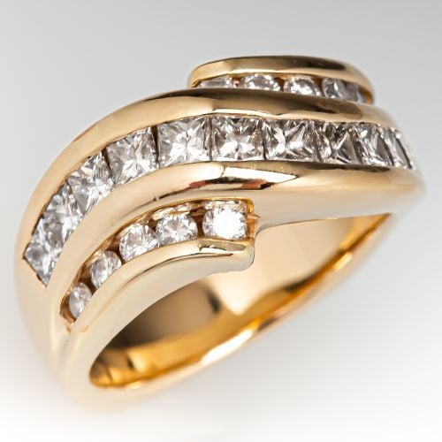 Diamond Band Ring 14K Yellow Gold