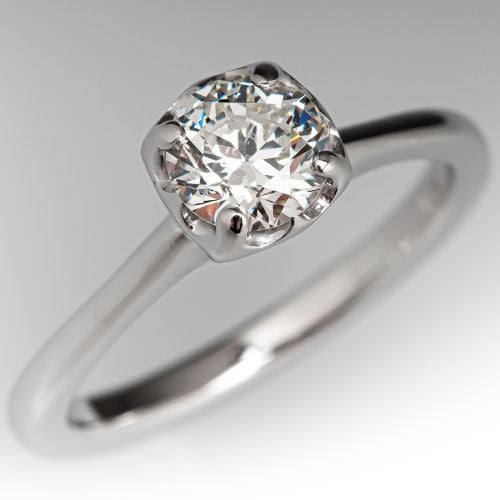 Round Brilliant Diamond Solitaire Engagement Ring .66ct G/SI2