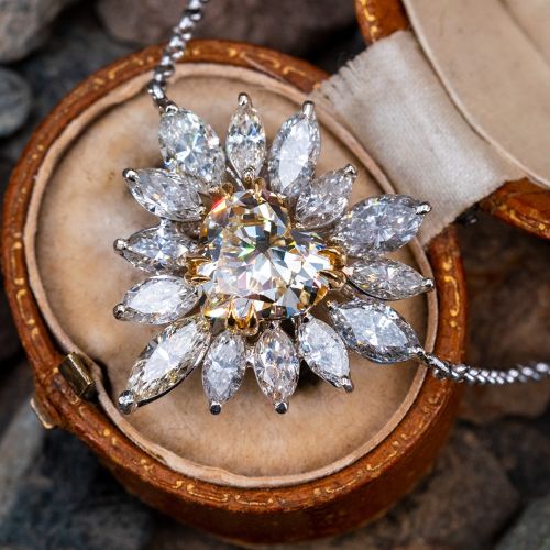 Stunning 3 Carat Heart Cut Diamond Pendant Necklace ST/VS1 GIA