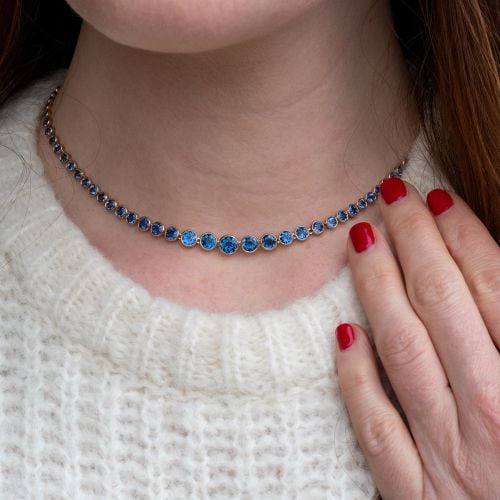 Yogo Montana Sapphire Necklace and Bracelet