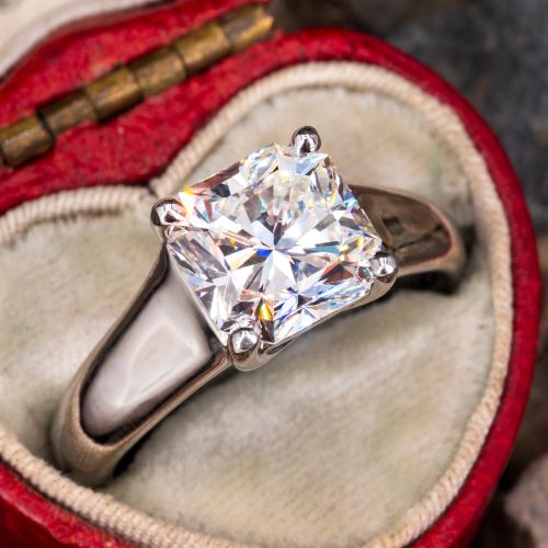 2.5 Carat Tiffany & Co. Lucida Diamond Engagement Ring 2.56ct G/VVS2 GIA