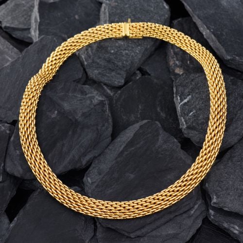 Tiffany & Co. Sommerset Collar Necklace 18K Yellow Gold
