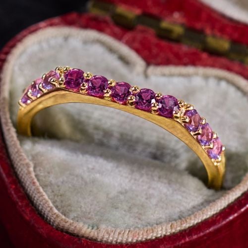 Final Sale: Bony Levy Pink Gemstone Band Ring in 14K Yellow Gold
