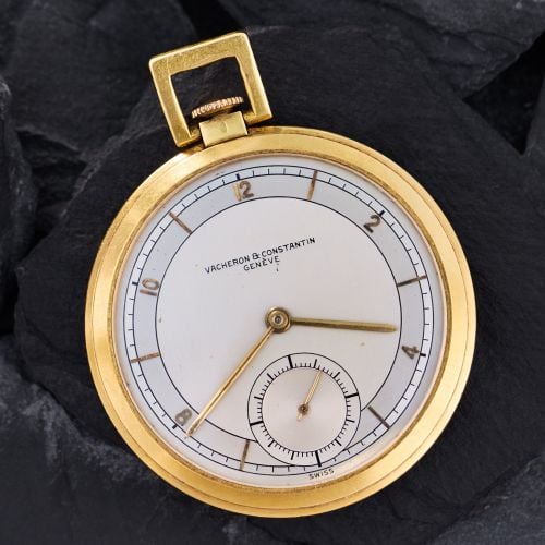 Vintage Vacheron & Constantin Pocket Watch 18K Yellow Gold